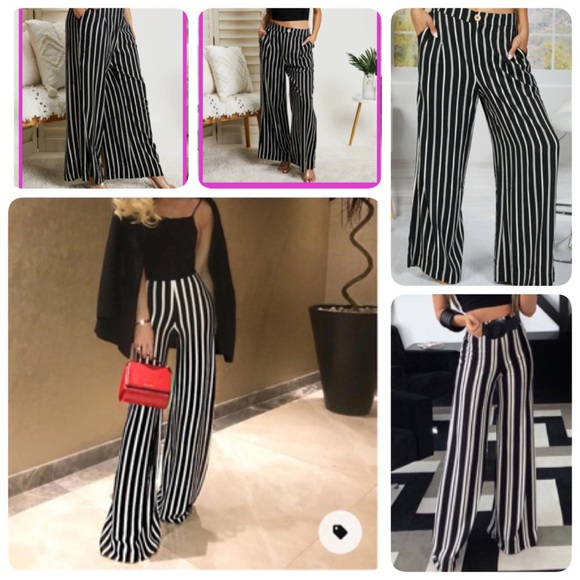 Emilio Pucci Silk Stripe Wide Leg Trouser - Picture 3 of 13